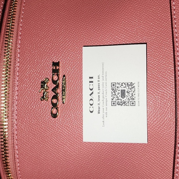 NWOT coralish pink coach backpack - Picture 15 of 16